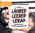 Tasse Spruch Lehrer Ich arbeite an einer Schule Rechtschreibung Gag Witz Bürotasse lustige Kaffeebecher Lehrerzimmer MoonWorks®preview