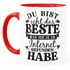 Tasse Spruch Liebe lustig Das Beste was ich im Internet gefunden habe Geschenk Jahrestag für Sie und Ihn Moonworks®preview