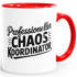 Tasse Spruch Professioneller Chaos Koordinator Geschenk Eltern Freunde Kollegen Bürotasse lustige Kaffeebecher MoonWorks®preview