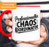 Tasse Spruch Professioneller Chaos Koordinator Geschenk Eltern Freunde Kollegen Bürotasse lustige Kaffeebecher MoonWorks®preview