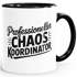 Tasse Spruch Professioneller Chaos Koordinator Geschenk Eltern Freunde Kollegen Bürotasse lustige Kaffeebecher MoonWorks®preview