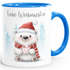 Tasse {style_variation_string} Frohe Weihnachten Design Geschenkidee Weihnachtstasse mit Tieren Illustration SpecialMe®preview