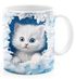 Tasse Weihnachten 3D Illusion Katze Schneemann Weihnachtsmann Wintertasse XMAS Weihnachtsgeschenk Moonworks®preview