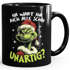 Tasse Weihnachten Aufdruck Weihnachtsmuffel Spruch Wart ihr unartig Geschenkidee MoonWorks®preview