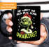 Tasse Weihnachten Aufdruck Weihnachtsmuffel Spruch Wart ihr unartig Geschenkidee MoonWorks®preview