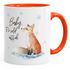 Tasse Weihnachten Baby it`s cold outside Spruch Fuchs Winter Schnee Fox Weihnachtsbecher Weihnachtstasse Autiga®preview