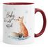 Tasse Weihnachten Baby it`s cold outside Spruch Fuchs Winter Schnee Fox Weihnachtsbecher Weihnachtstasse Autiga®preview