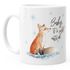 Tasse Weihnachten Baby it`s cold outside Spruch Fuchs Winter Schnee Fox Weihnachtsbecher Weihnachtstasse Autiga®preview