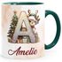 Tasse Weihnachten Buchstabe Initiale  personalisiert mit Namen Geschenk Nikolaus Advent SpecialMe®preview
