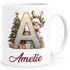 Tasse Weihnachten Buchstabe Initiale  personalisiert mit Namen Geschenk Nikolaus Advent SpecialMe®preview