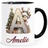 Tasse Weihnachten Buchstabe Initiale  personalisiert mit Namen Geschenk Nikolaus Advent SpecialMe®preview