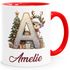 Tasse Weihnachten Buchstabe Initiale  personalisiert mit Namen Geschenk Nikolaus Advent SpecialMe®preview