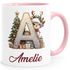 Tasse Weihnachten Buchstabe Initiale  personalisiert mit Namen Geschenk Nikolaus Advent SpecialMe®preview