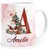 Tasse Weihnachten Buchstabe Initiale Weihnachtsmann personalisiert Name persönliches Geschenk SpecialMe®preview