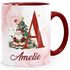 Tasse Weihnachten Buchstabe Initiale Weihnachtsmann personalisiert Name persönliches Geschenk SpecialMe®preview