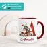 Tasse Weihnachten Buchstabe Initiale Weihnachtsmann personalisiert Name persönliches Geschenk SpecialMe®preview