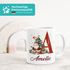 Tasse Weihnachten Buchstabe Initiale Weihnachtsmann personalisiert Name persönliches Geschenk SpecialMe®preview