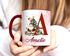 Tasse Weihnachten Buchstabe Initiale Weihnachtsmann personalisiert Name persönliches Geschenk SpecialMe®preview