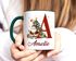 Tasse Weihnachten Buchstabe Initiale Weihnachtsmann personalisiert Name persönliches Geschenk SpecialMe®preview