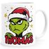 Tasse Weihnachten Grinch personalisierbar mit Name Wunschname Geschenkidee Weihnachtsmuffel MoonWorks®preview