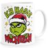 Tasse Weihnachten Grinch Spruch Lustig keine Menschen Geschenkidee Weihnachtsmuffel MoonWorks®preview