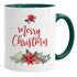 Tasse Weihnachten Merry Christmas Blumen Weihnachtsstern Christstern Teetasse Kaffeetasse Autiga®preview