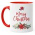 Tasse Weihnachten Merry Christmas Blumen Weihnachtsstern Christstern Teetasse Kaffeetasse Autiga®preview