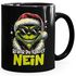 Tasse Weihnachten Merry Weihnachtsnörgler Nein Geschenkidee Weihnachtsmuffel Kaffebecher mit Aufdruck Lustig MoonWorks®preview