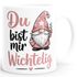 Tasse Weihnachten Wichtel Zwerg Spruch Botschaft Geschenkidee Freunde Familie Lieblingskollegen SpecialMe®preview