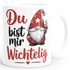 Tasse Weihnachten Wichtel Zwerg Spruch Botschaft Geschenkidee Freunde Familie Lieblingskollegen SpecialMe®preview
