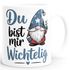 Tasse Weihnachten Wichtel Zwerg Spruch Botschaft Geschenkidee Freunde Familie Lieblingskollegen SpecialMe®preview