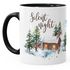 Tasse Weihnachten Winter Schnee Silent Night Christmas Weihnachts-Tase Kaffeetasse Teetasse Keramiktasse Autiga®preview