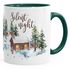 Tasse Weihnachten Winter Schnee Silent Night Christmas Weihnachts-Tase Kaffeetasse Teetasse Keramiktasse Autiga®preview