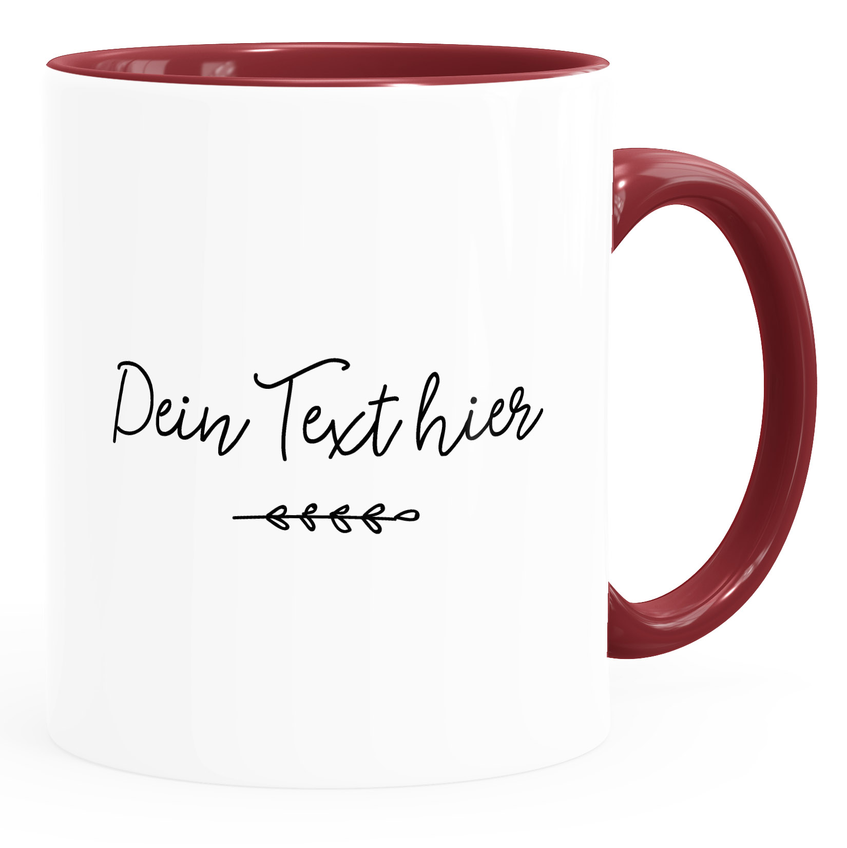 Tasse Wunschtext selbst gestalten mit eigenem Text personalisierte Geschenke