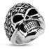 Totenkopf Ring Herren Edelstahl Biker Skull Helm Ring Gothic Massiv Fleur de Lispreview