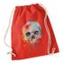 Totenkopf Turnbeutel Hipster Beutel Tasche Skull Neon Splatter Jutebeutel Autigapreview