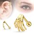 Tragus Ohr Piercing Skelett Hand Gothic Piercing Stecker Helix Cartilage Barbell Autiga®preview