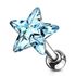 Tragus Ohr Piercing Stecker Helix Cartilage Barbell Stern Star Zirkonia Kristall Autiga®preview