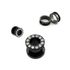 Tunnel Flesh Plug Edelstahl Zirkonia Kristall Strass Ohr Piercing Ohrstecker Double Flared Schraubverschlusspreview