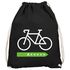 Turnbeutel Aufdruck Fahrrad Radfahrer Bike Umwelt A+++++ Energie sparen Gymbag Moonworks®preview