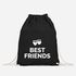 Turnbeutel - Beste Freunde Best Friends Geschenk - Gym Bag Moonworks®preview