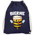 Turnbeutel Bier Wortspiel Biene Accessoires Fasching Karneval Gadgets Spruch lustig Faschingsartikel Tasche Gymbag Moonworks®preview