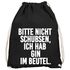 Turnbeutel Bitte nicht schubsen ich habe Gin im Beutel Spruch Sprüche lustig Party Festival Moonworks®preview
