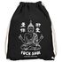Turnbeutel Buddha Motiv Spruch Fuck Shui Schriftzug Mittelfinger japanische Schriftzeichen Fun Motiv Moonworks®preview