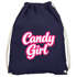 Turnbeutel - Candygirl - Accessoires Fasching Gadgets Spruch lustig Faschingsartikel Tasche Gymbag Moonworks®preview