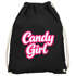 Turnbeutel - Candygirl - Accessoires Fasching Gadgets Spruch lustig Faschingsartikel Tasche Gymbag Moonworks®preview