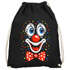 Turnbeutel - Clownsgesicht - Fasching Karneval Gadgets Spruch lustig Faschingsartikel Accessoires Tasche Gymbag Moonworks®preview