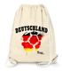 Turnbeutel Deutschland Fußball EM WM Vintage Ball Flagge Germany Flag MoonWorks®preview