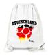 Turnbeutel Deutschland Fußball EM WM Vintage Ball Flagge Germany Flag MoonWorks®preview