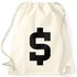Turnbeutel Dollar Zeichen Symbol  Geldsack Money Bag Moonworks®preview